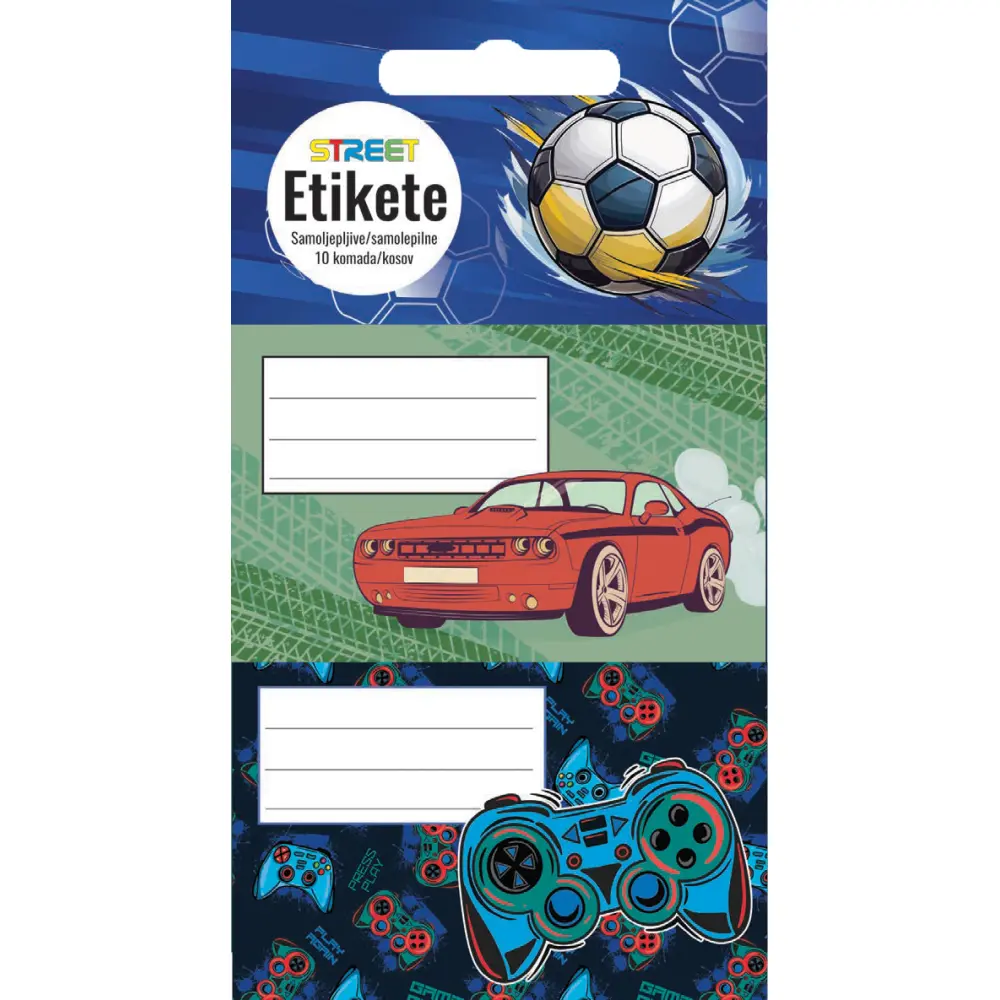 Etikete za zvezke Kids boys 10/1