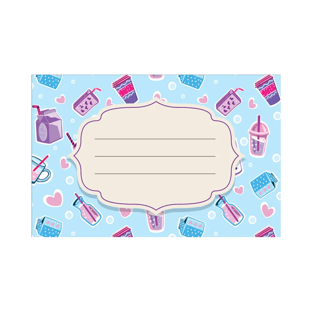 Nalepke za zvezke KIDS GIRLS 10/1