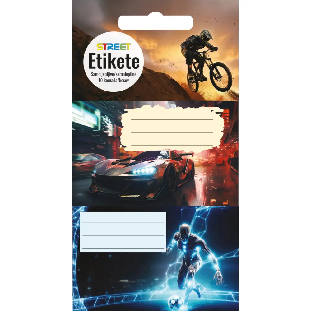 Nalepke za zvezke TEEN BOYS 10/1