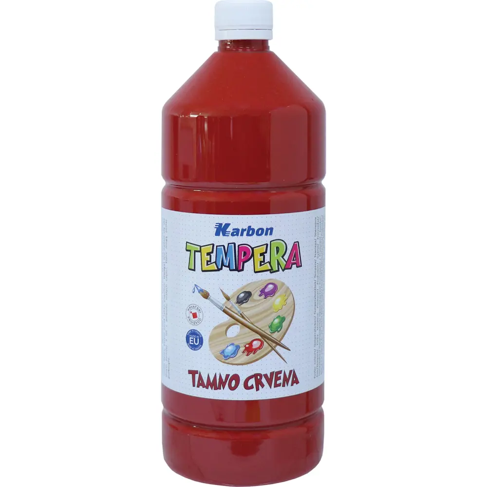 BARV. TEMPERA KARBON T.RDEČA 1000ML