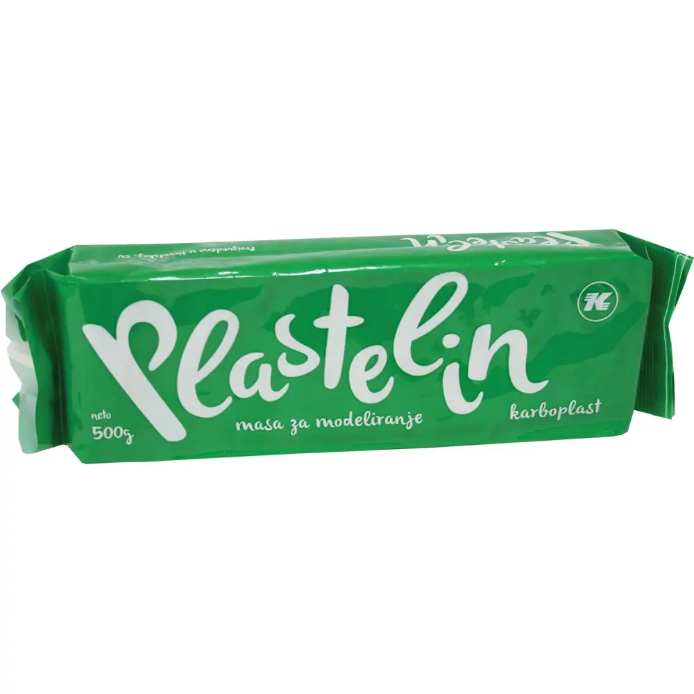 PLASTELIN KARBON ZELEN 500G