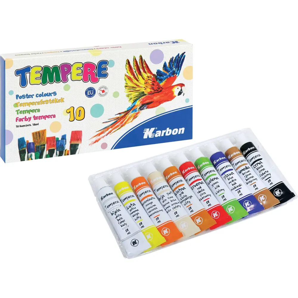 BARV. TEMPERA KARBON 18ml 1/10