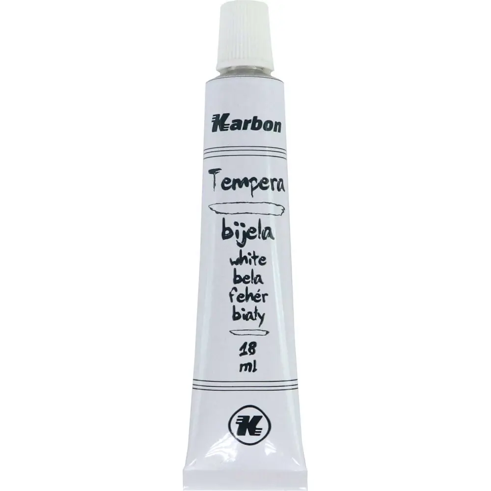 BARV. TEMPERA KARBON 18ml 10/1 BELA