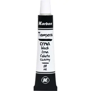 BARV. TEMPERA KARBON 18ml 10/1 ČRNA