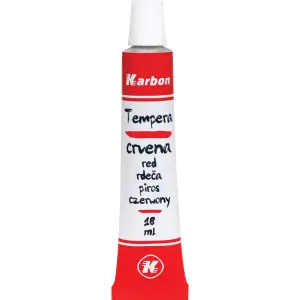 BARV. TEMPERA KARBON 18ml 10/1 RDEČA