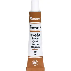 BARV. TEMPERA KARBON 18ml 10/1 RJAVA