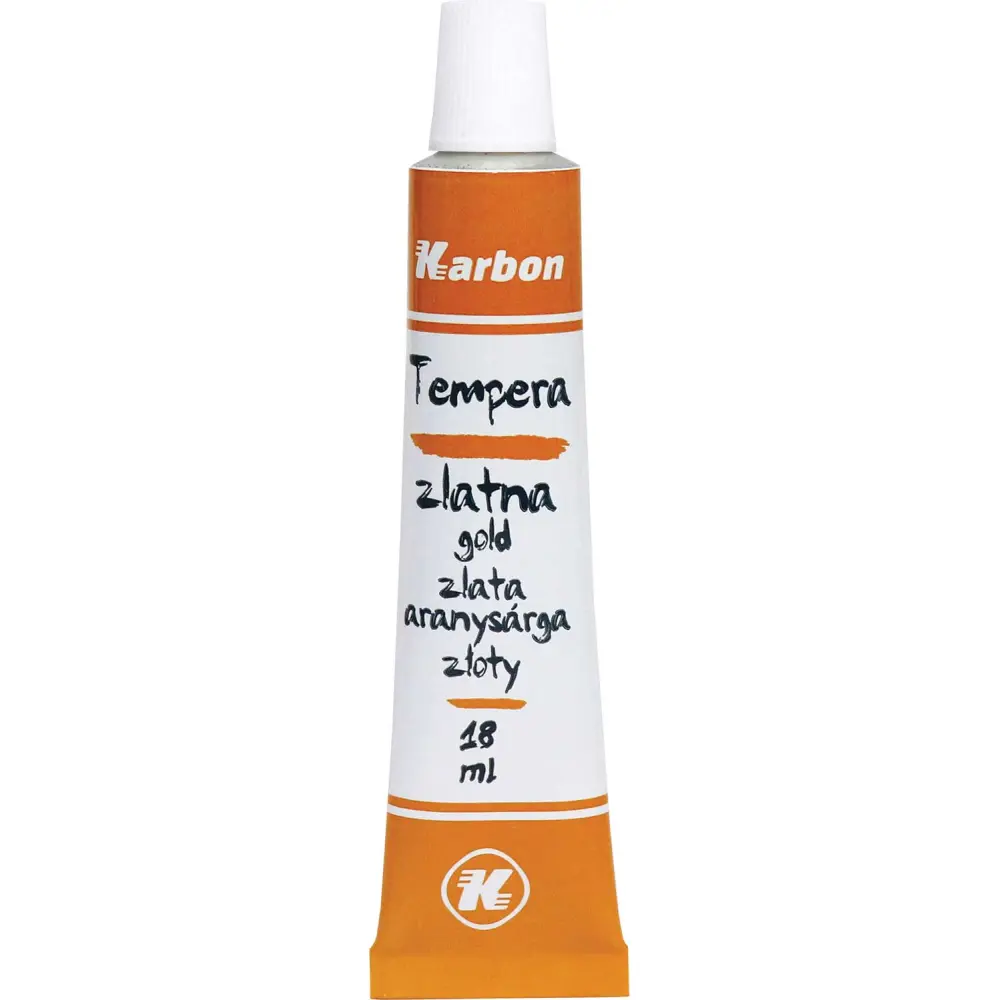 BARV. TEMPERA KARBON 18ml 10/1 ZLATA