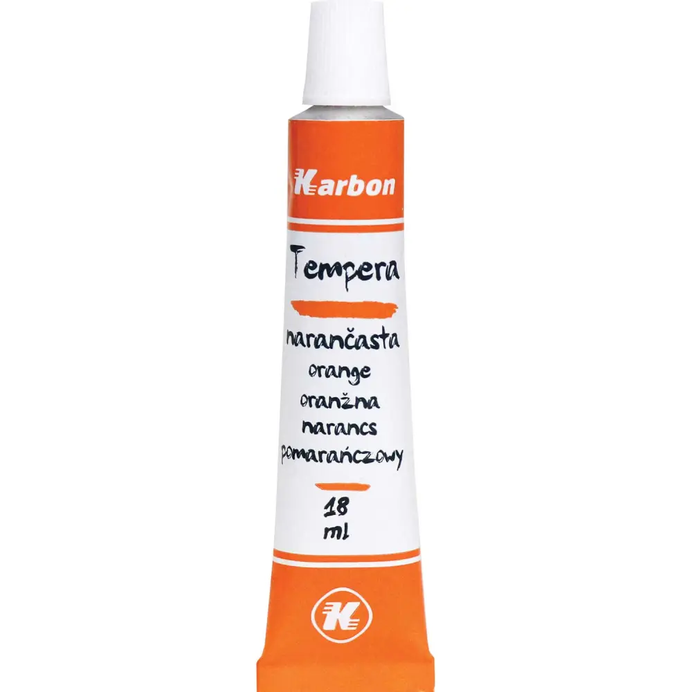 BARV. TEMPERA KARBON 18ml 10/1 ORANŽNA