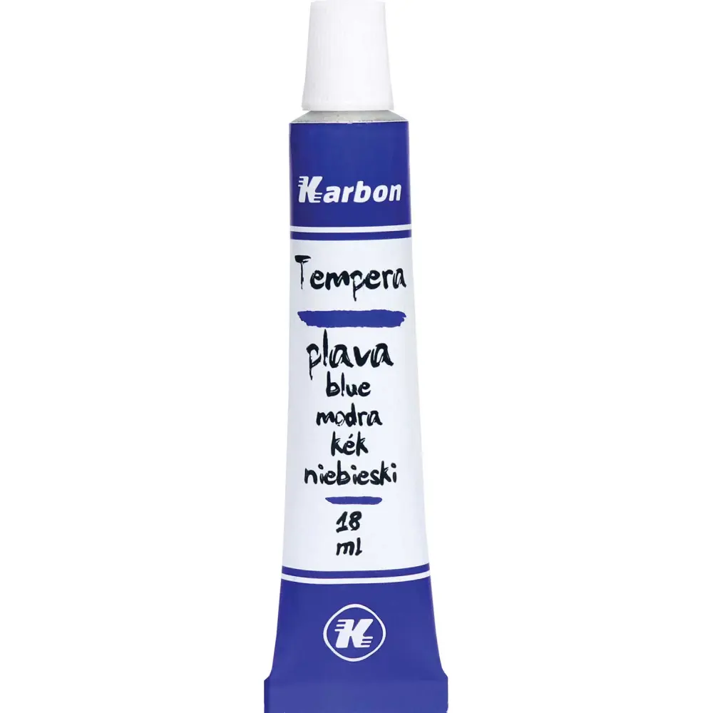 BARV. TEMPERA KARBON 18ml 10/1 MODRA