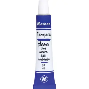 BARV. TEMPERA KARBON 18ml 10/1 MODRA