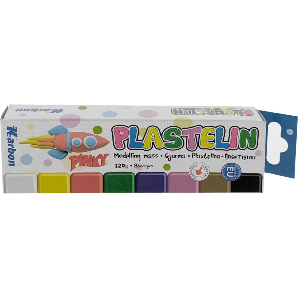 Plastelin KARBON, 8 kosov