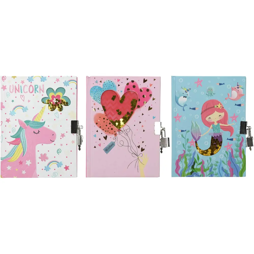 DIARY WITH LOCK GIRLS SORT