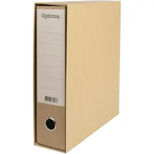 Registrator v ovoju Optima, A4 8cm natur