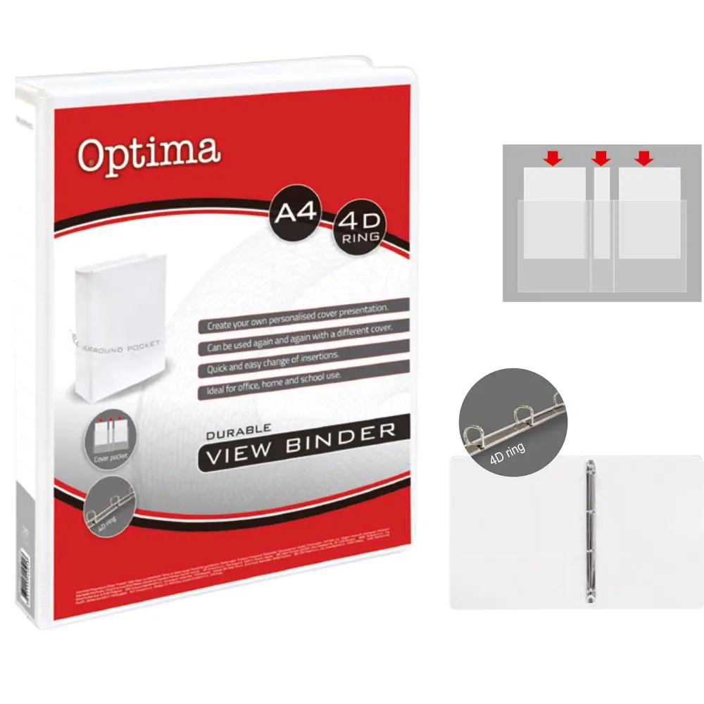 A4 view binder, 4 rings