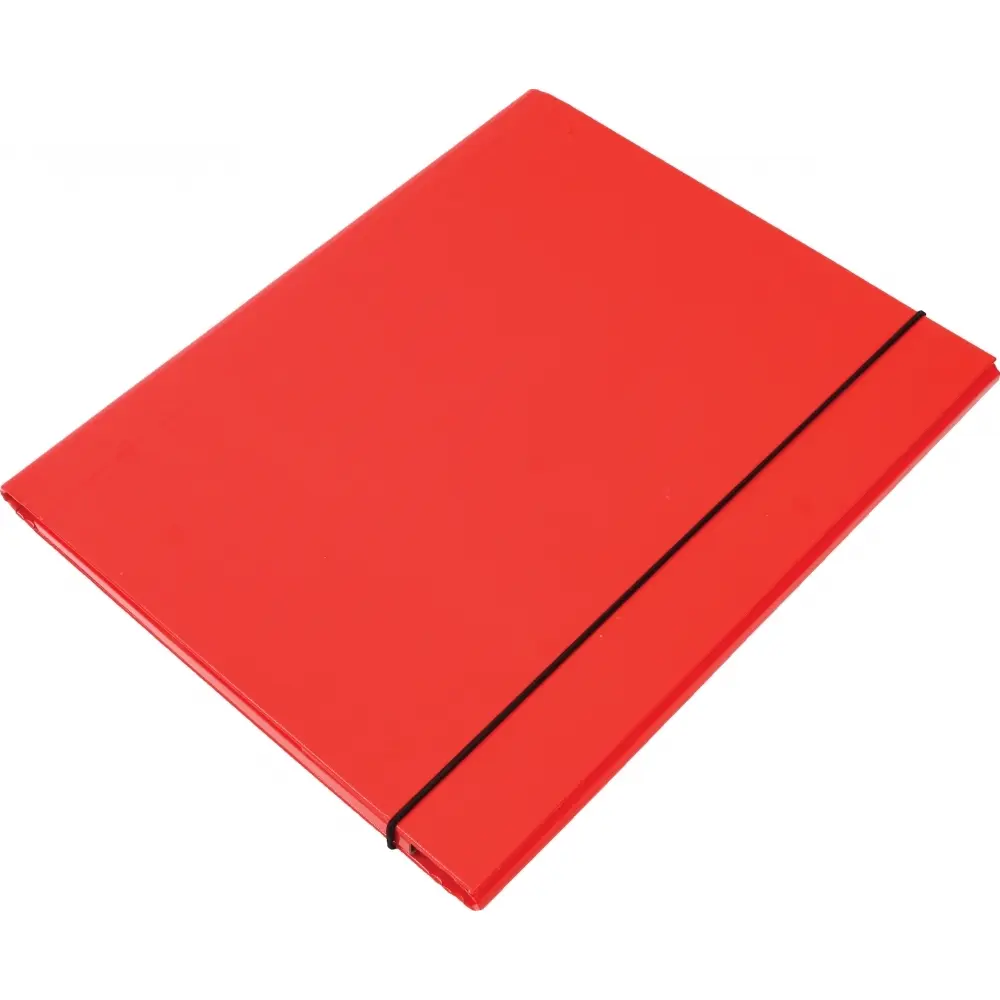 Preklopna mapa z elastiko Optima, rdeča