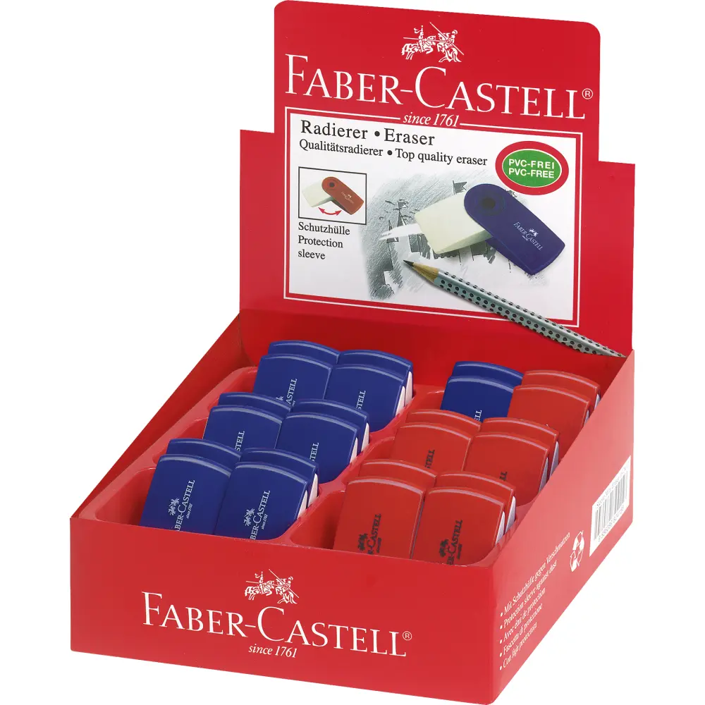 Radirka FABER-CASTELL, sleeve mini color