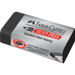 Radirka FABER-CASTELL, dust free črna