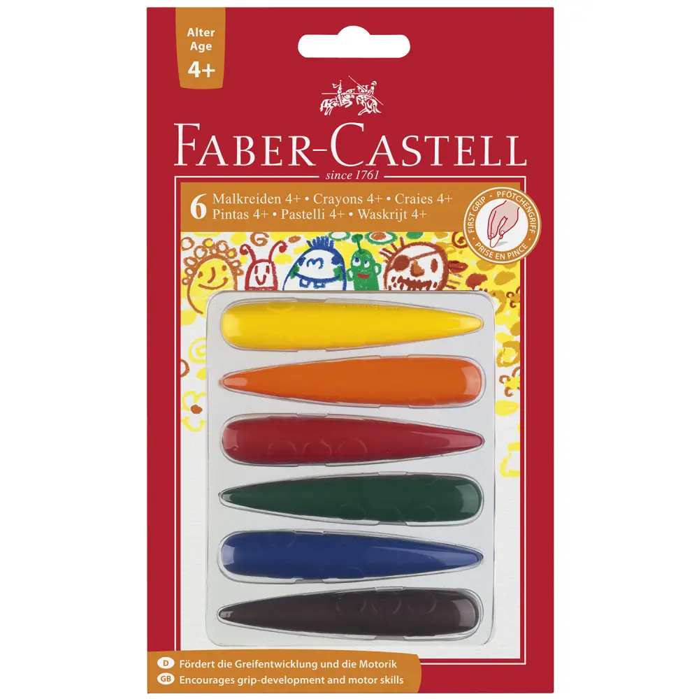 Voščenke Faber-Castell 4+ 6/1