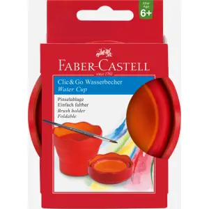 Lonček FABER-CASTELL CLICK&GO rdeč