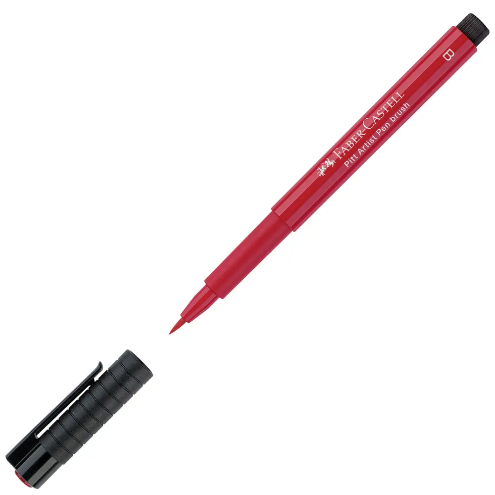 Flomaster Faber-Castell Pitt B 121 rdeča