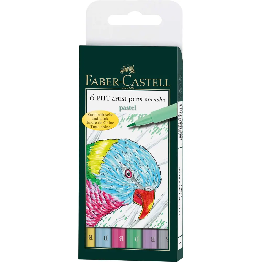 Flomastri Faber-Castell Pitt B Pastel 6X