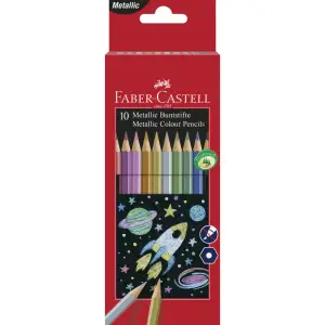 Barvice FABER-CASTELL, hex metal 10/1