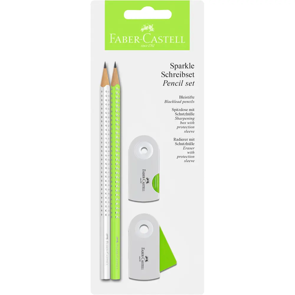 Set Faber-Castell Sparkle zel./bela 2018