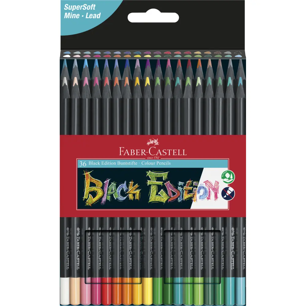 Barvice FABER-CASTELL, black 36/1