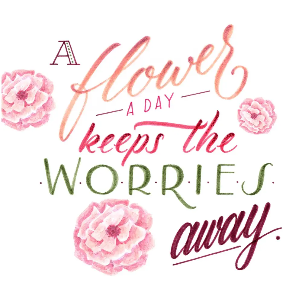 FLOMASTRI FC PITT LETTERING FLOWER 8/1