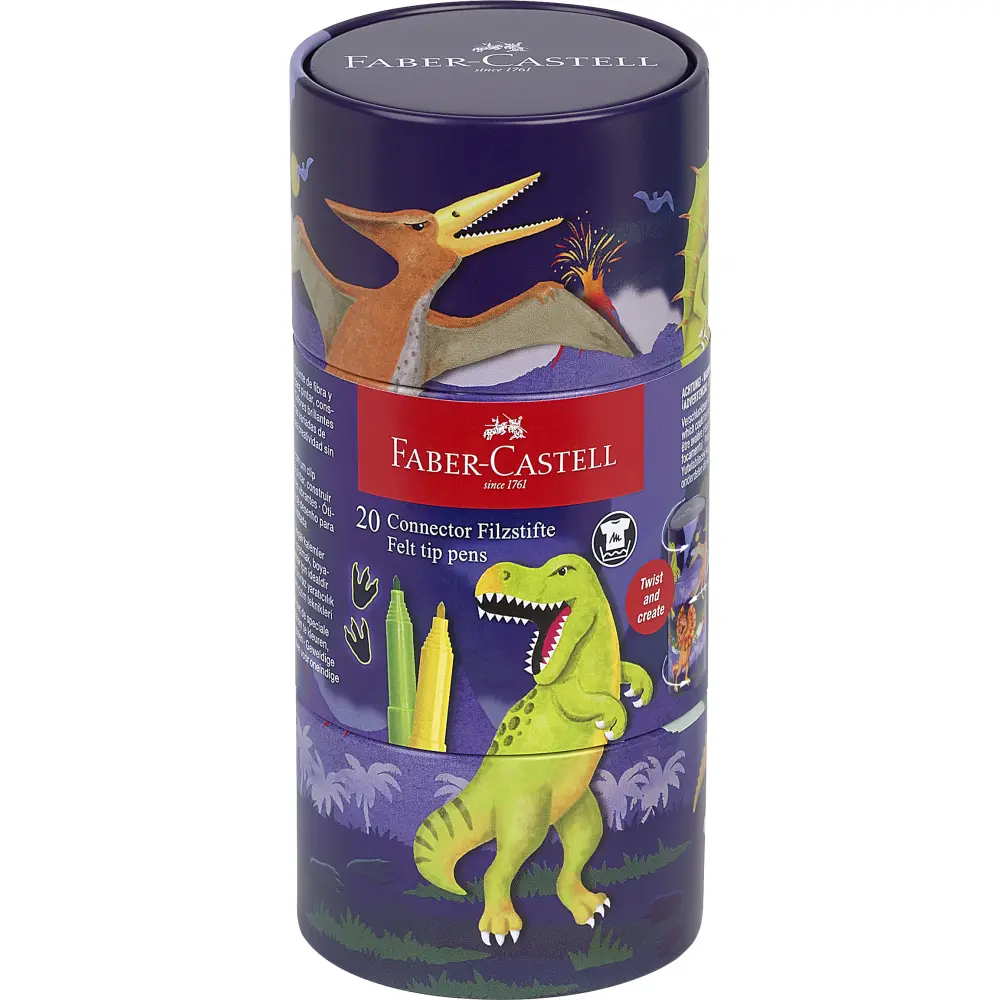 Flomastri faber-castell connect dino 20/