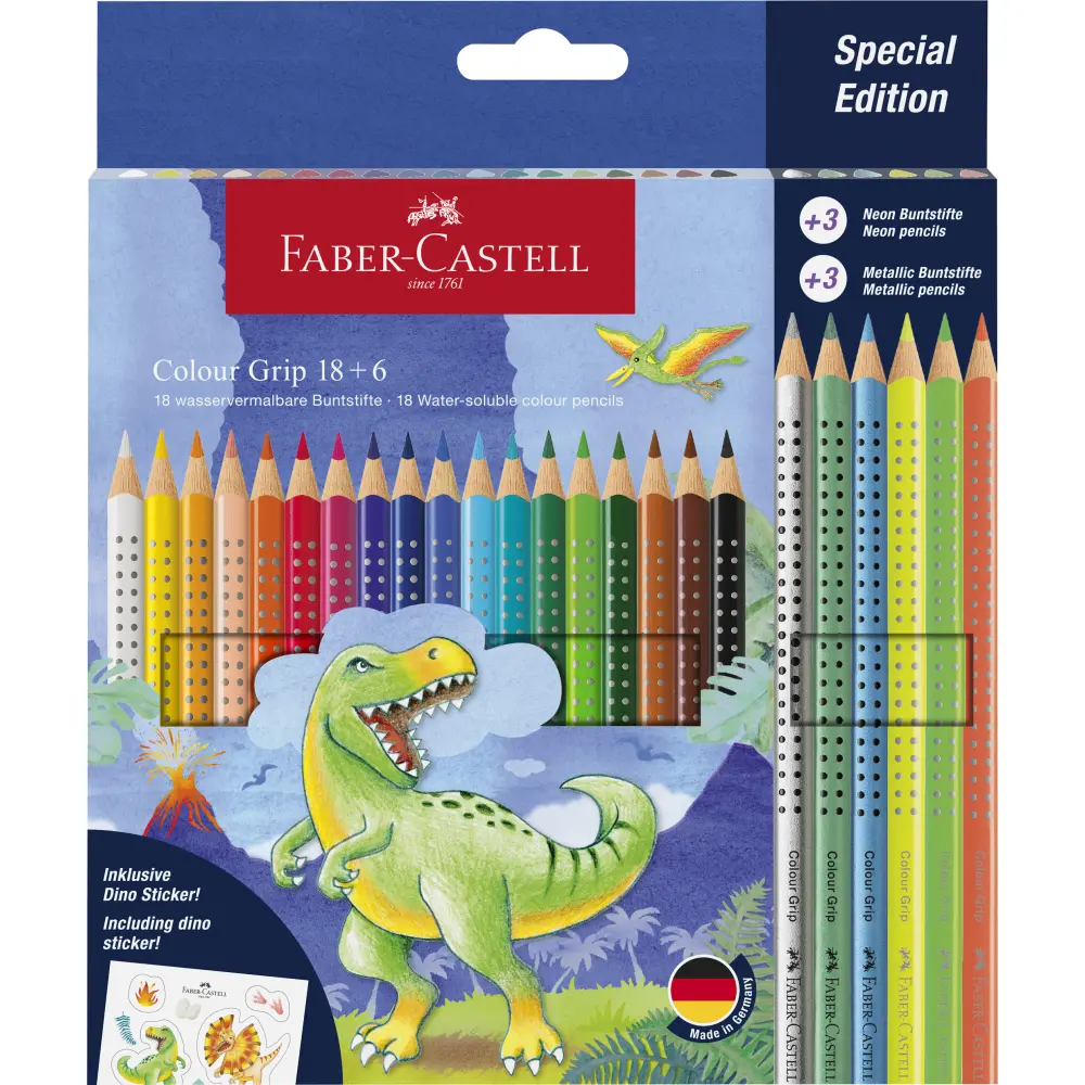 Barvice  faber-castell dino 18+6