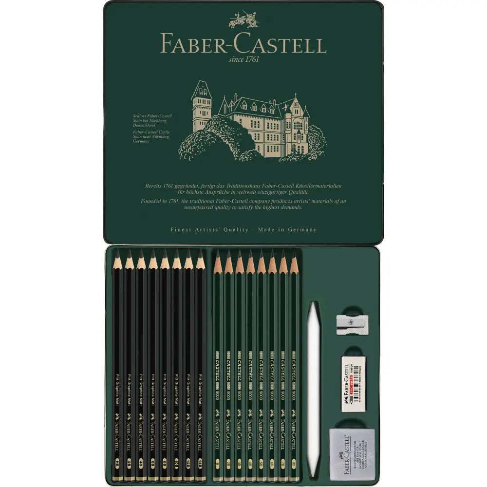 SET FC CASTELL9000&PITT GRAPH.MATT 20/1