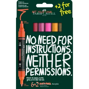 MARKER FC ACRYL MULTI FLAME 6+2