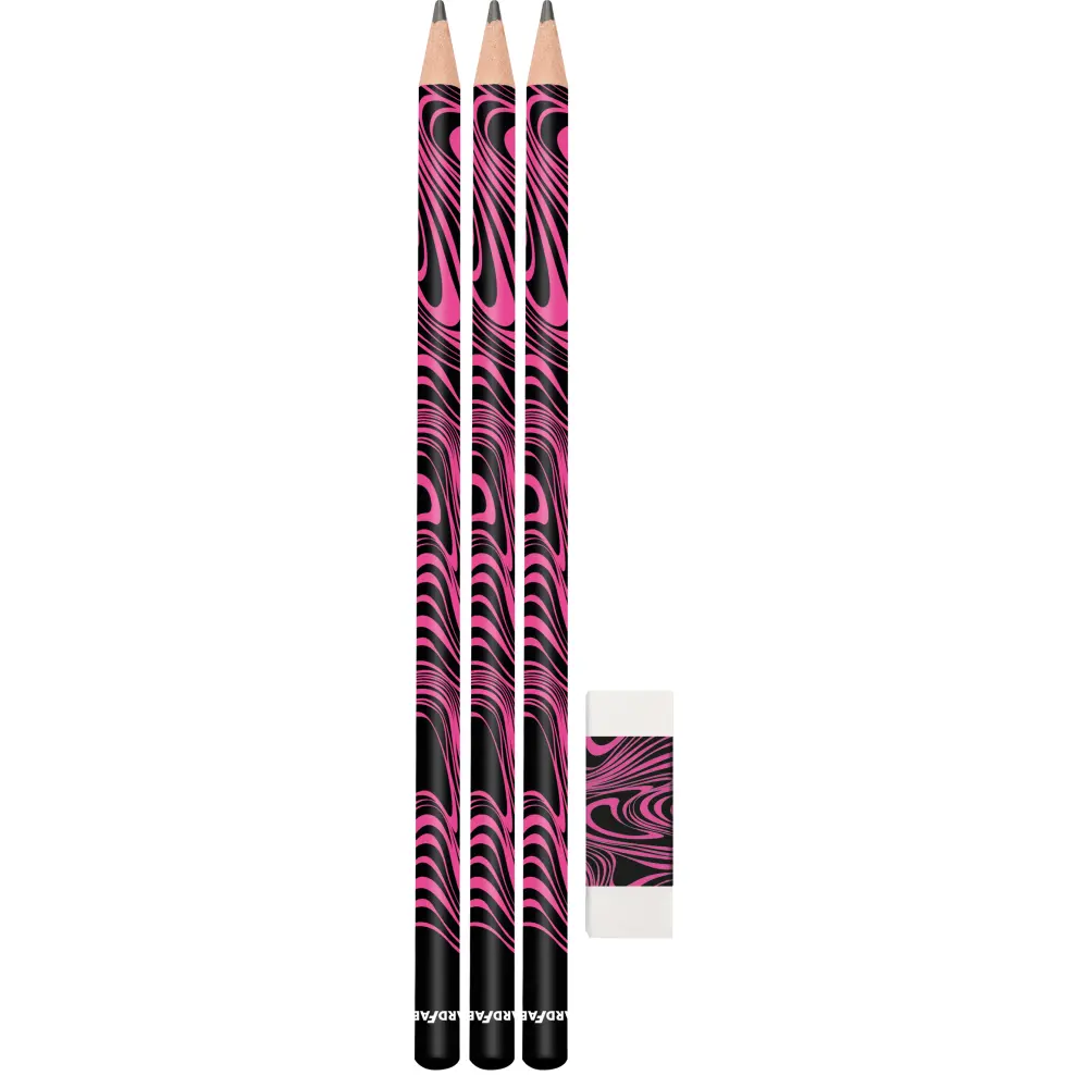 GRAFITNI SVINČNIK EFA 3/1 PINK/BLACK