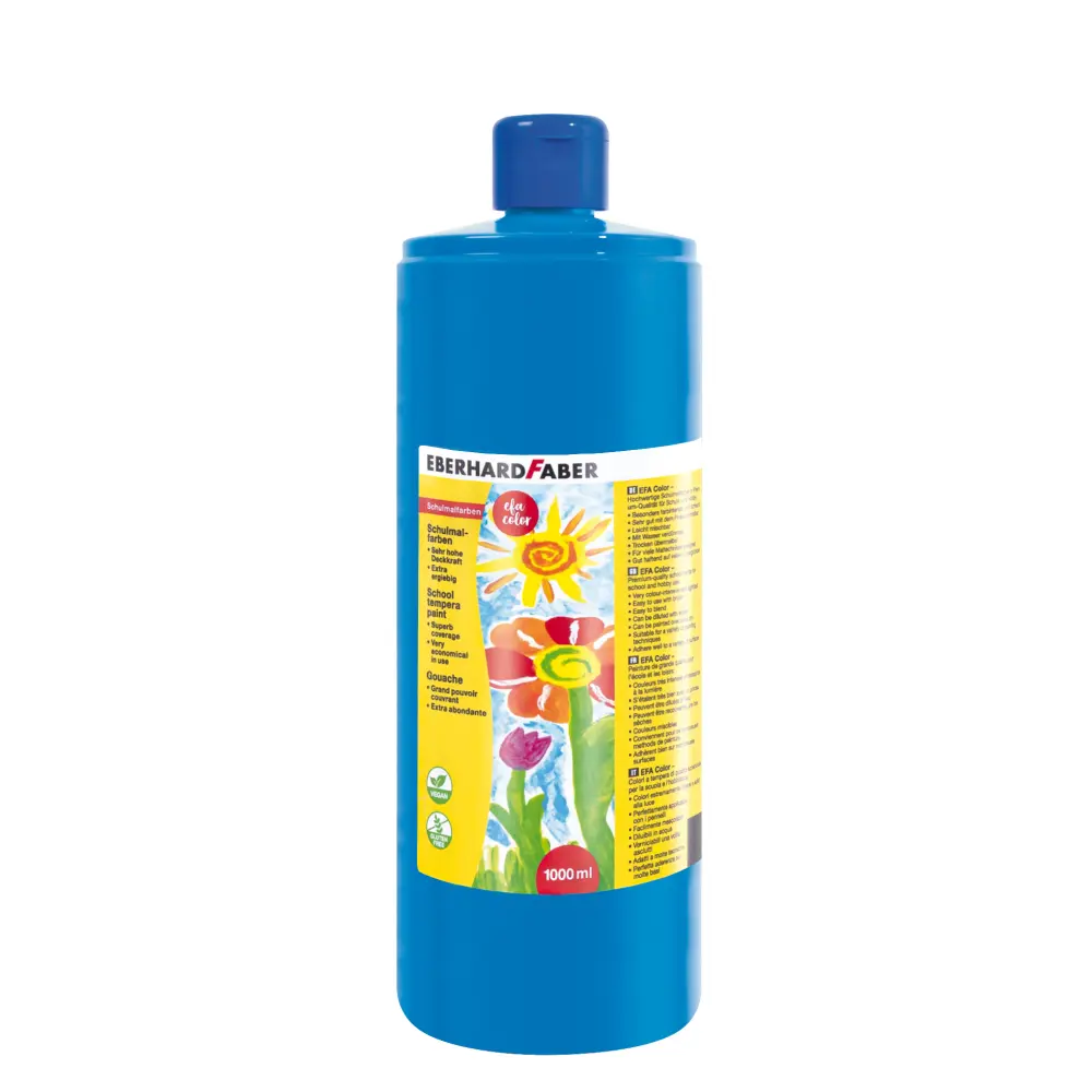 BARV.TEMPERA EFA Color 1000ml P.BLUE