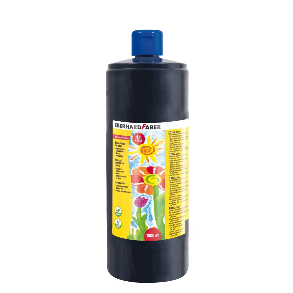Tempera EFA Color 1000ml BLACK
