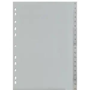 Pregradni kartoni 1-20