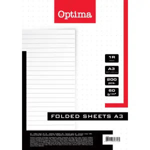 Trgovski papir Optima 200 listov - črte