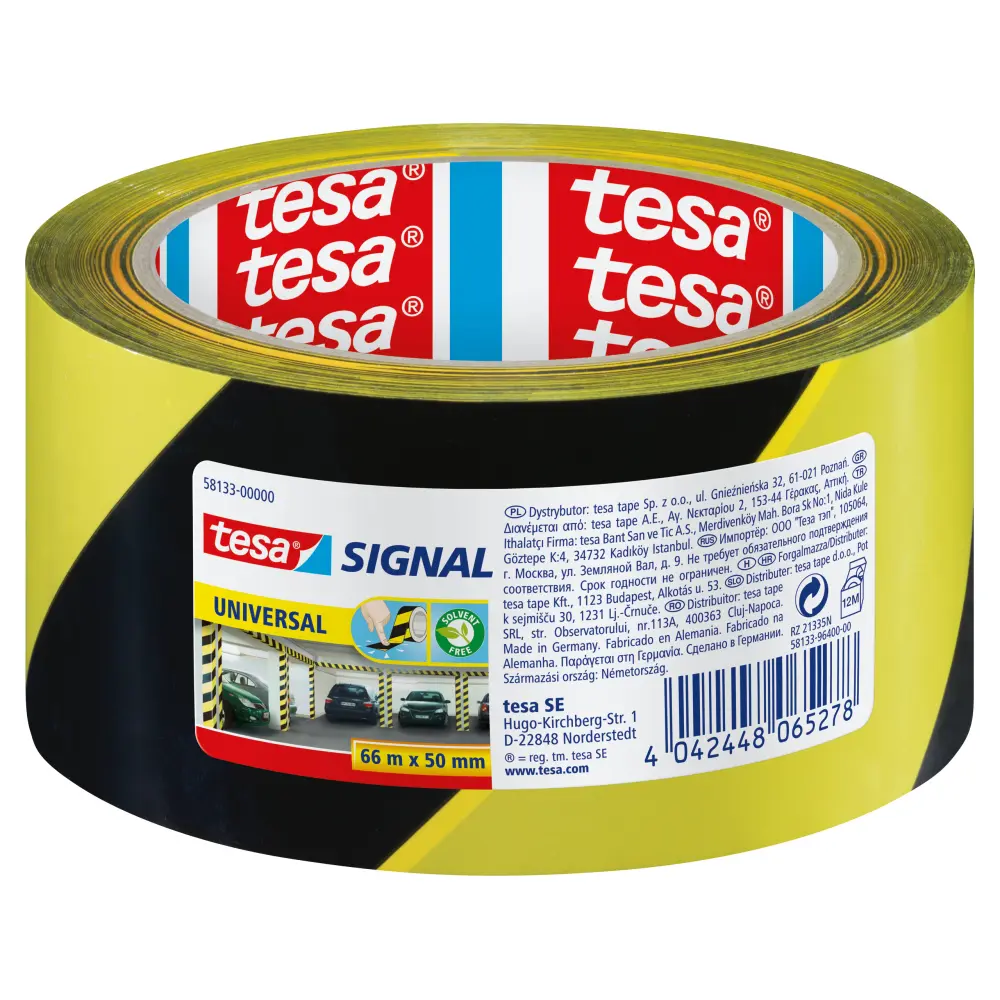 TRAK LEPIL. OPOZOR. TESA 50MMX66M, ČR/RU