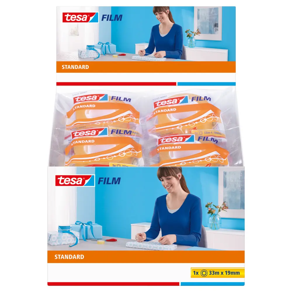 TRAK LEPILNI TESA 19MMX33M, PROZOREN