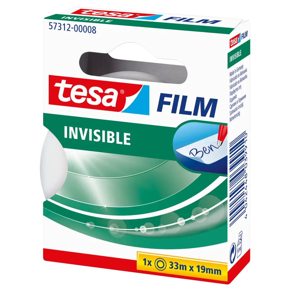 TRAK LEPILNI TESA 19MMX33M, NEVIDNI