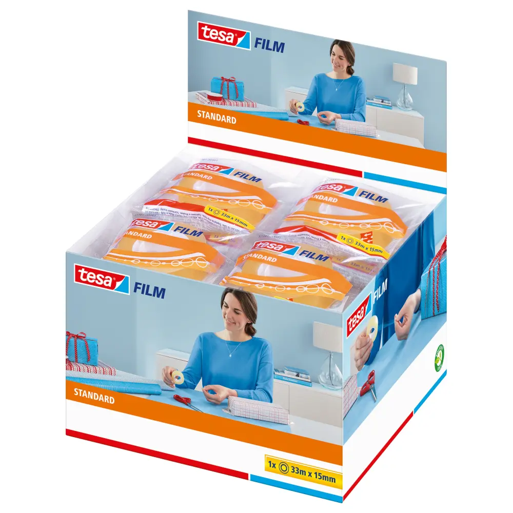 TRAK LEPILNI TESA 15MMX33M, PROZOREN
