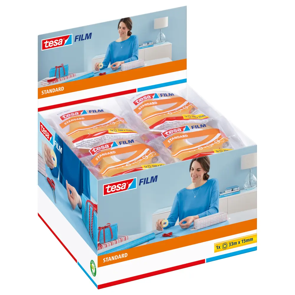 TRAK LEPILNI TESA 15MMX33M, PROZOREN