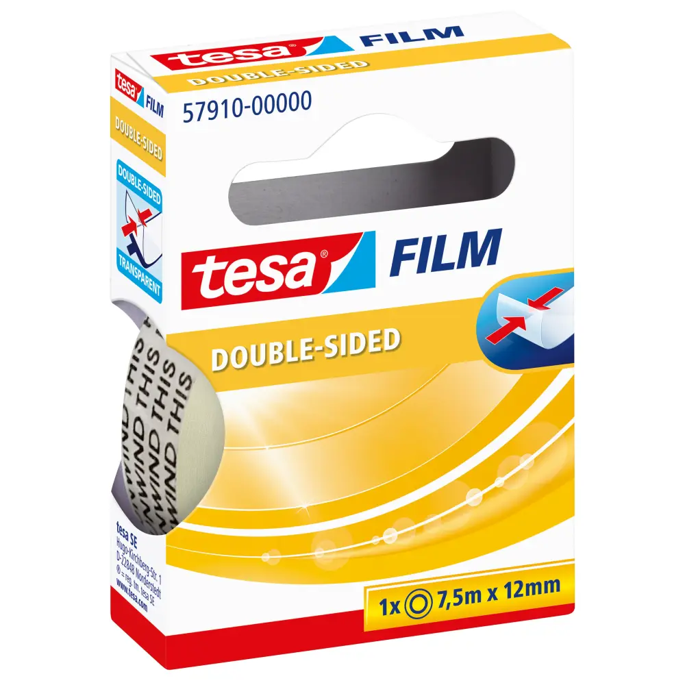 TRAK LEPIL. DVOSTR. TESA 12MMX7,5M PROZ.