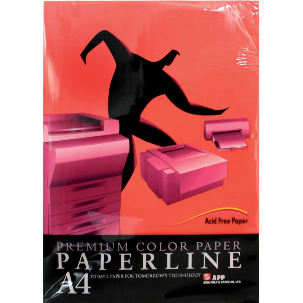 PAPIR BARV. PAPERLINE A4 500/1 RED