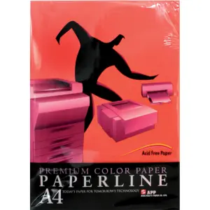 PAPIR BARV. PAPERLINE A4 500/1 RED
