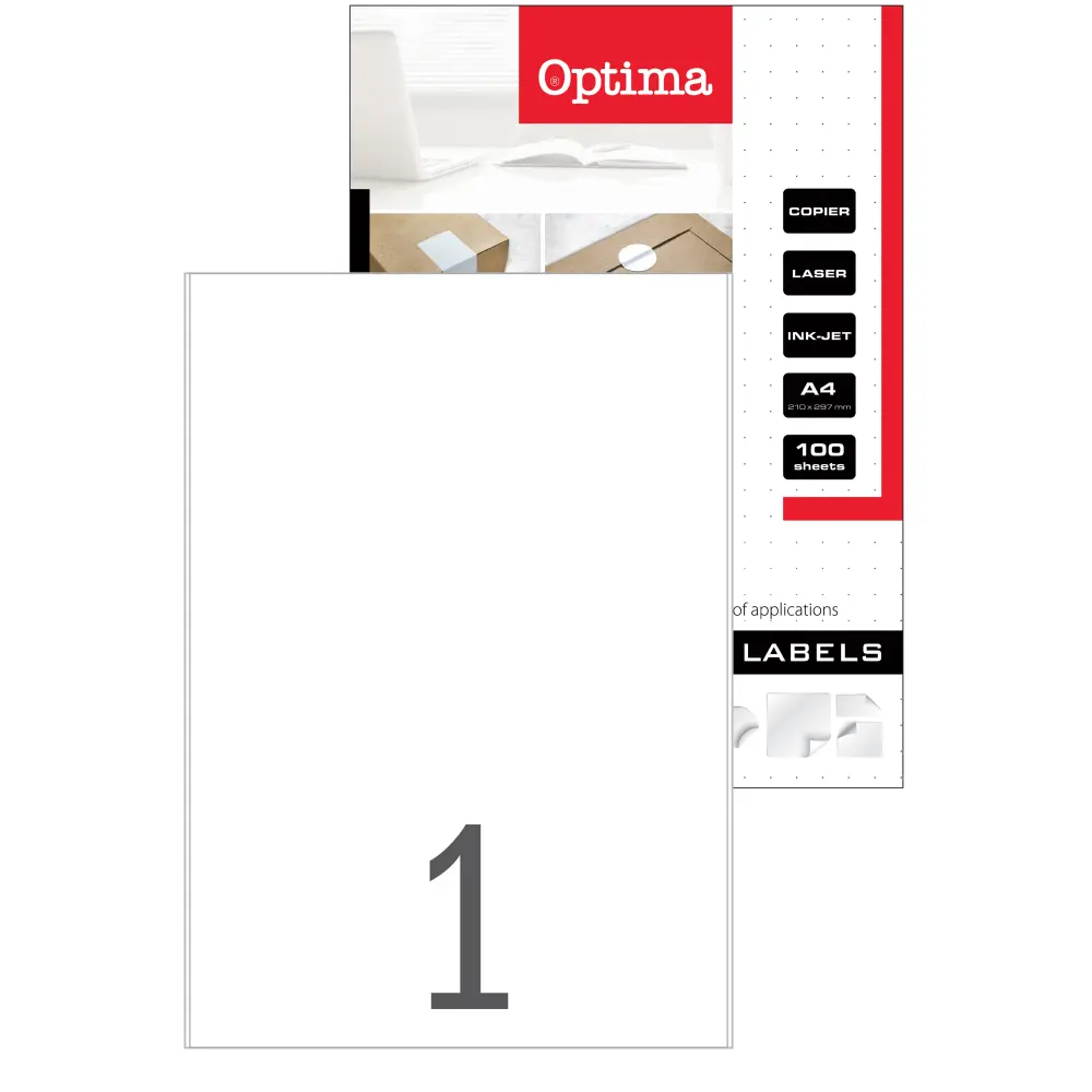 Etikete laser Optima 210 x 297mm