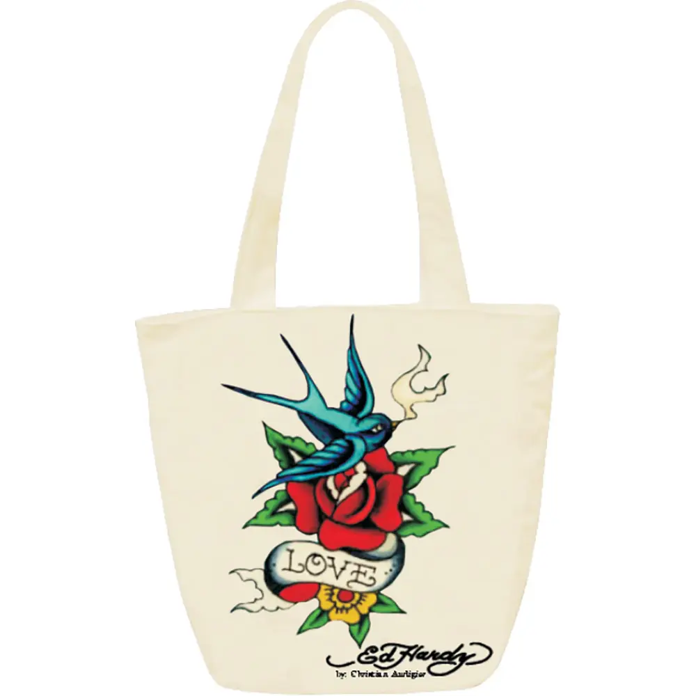 TORBICA ED HARDY NESS BIRD FLOWER BEŽ