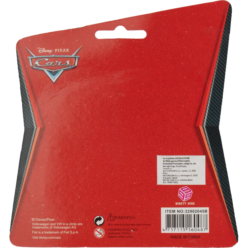 SET OTROŠKI DISNEY CARS 2X ŠILČ., 2X RAD