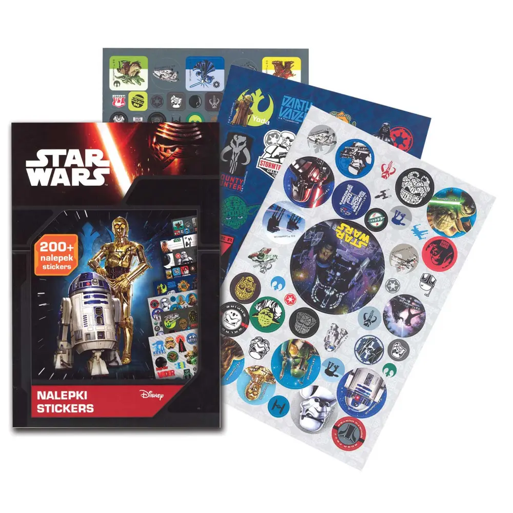 KNJIGA ETIKET STAR WARS 200 KOS+POBARV.